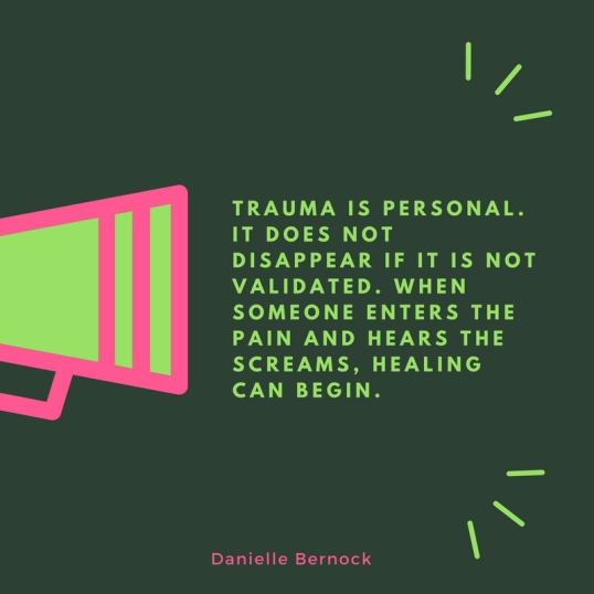 trauma is personal